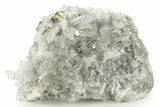 Gleaming Pyrite Crystals on Quartz - Peru #257281-1